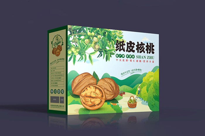 定制核桃包裝盒禮盒,突出農產品產地賣點